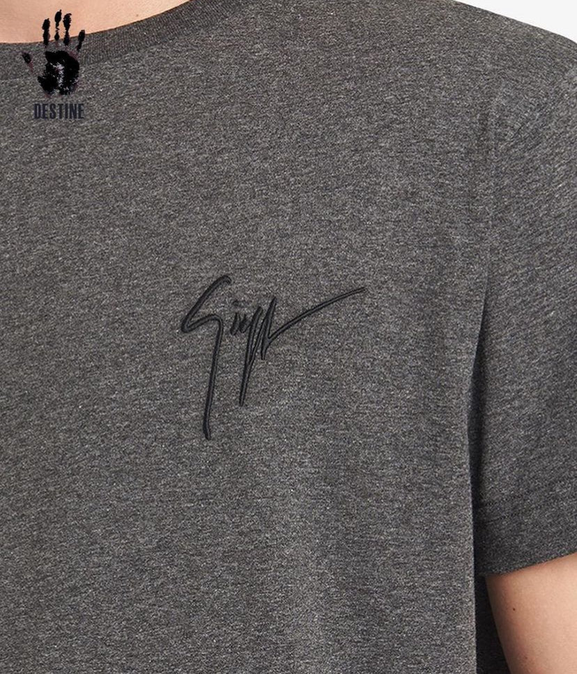 Giuseppe Zanotti “Living room” rövidujjú (szürke-fekete)