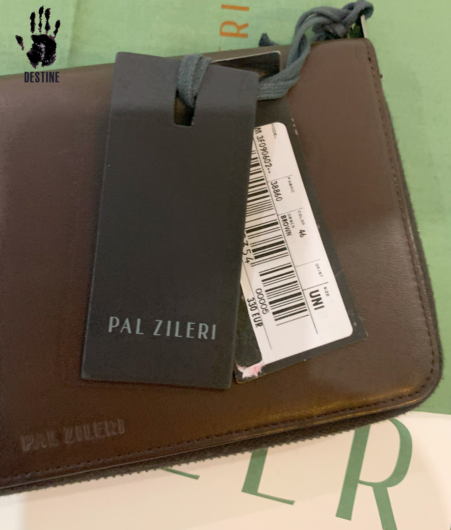 Pal Zileri pénztárca 100% PREMIUM bőrből (barna)