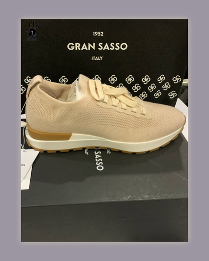 Gran Sasso kötött kasmír sneaker (bézs)