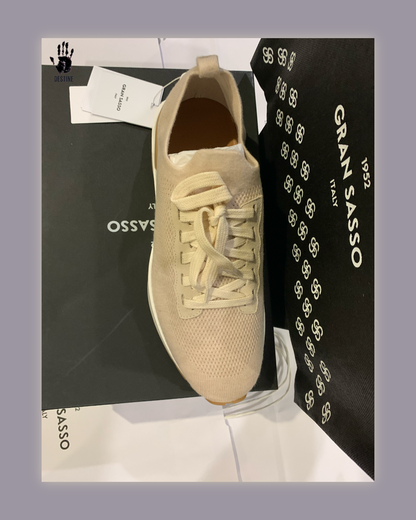 Gran Sasso kötött kasmír sneaker (bézs)