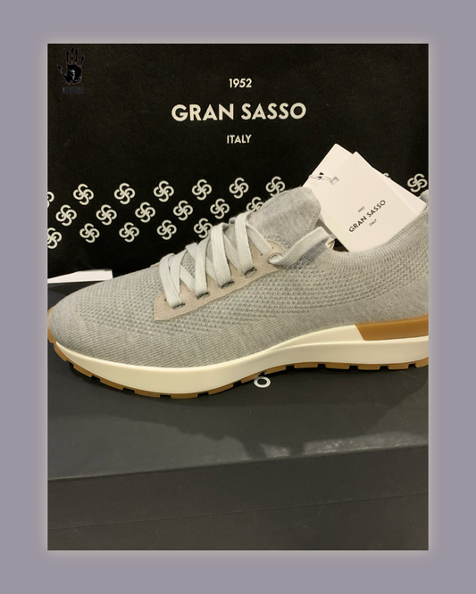 Gran Sasso kötött kasmír sneaker (világosszürke)