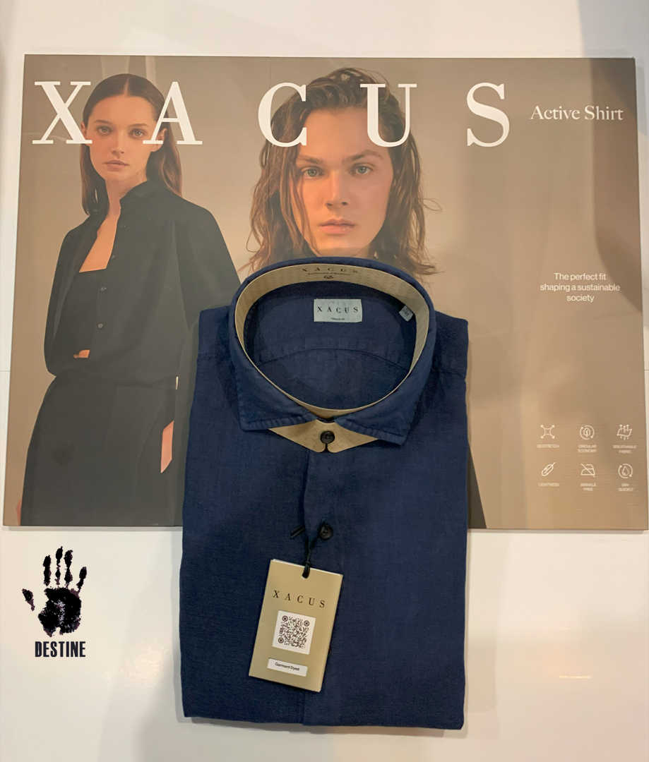 XACUS Tailor-fit francia galléros GARMENT DYED ing