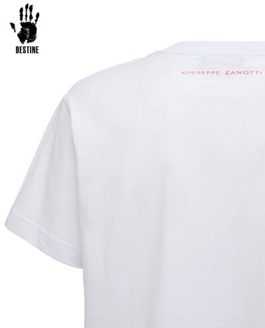 Giuseppe Zanotti “Spray signature” rövidujjú (fehér-pink)