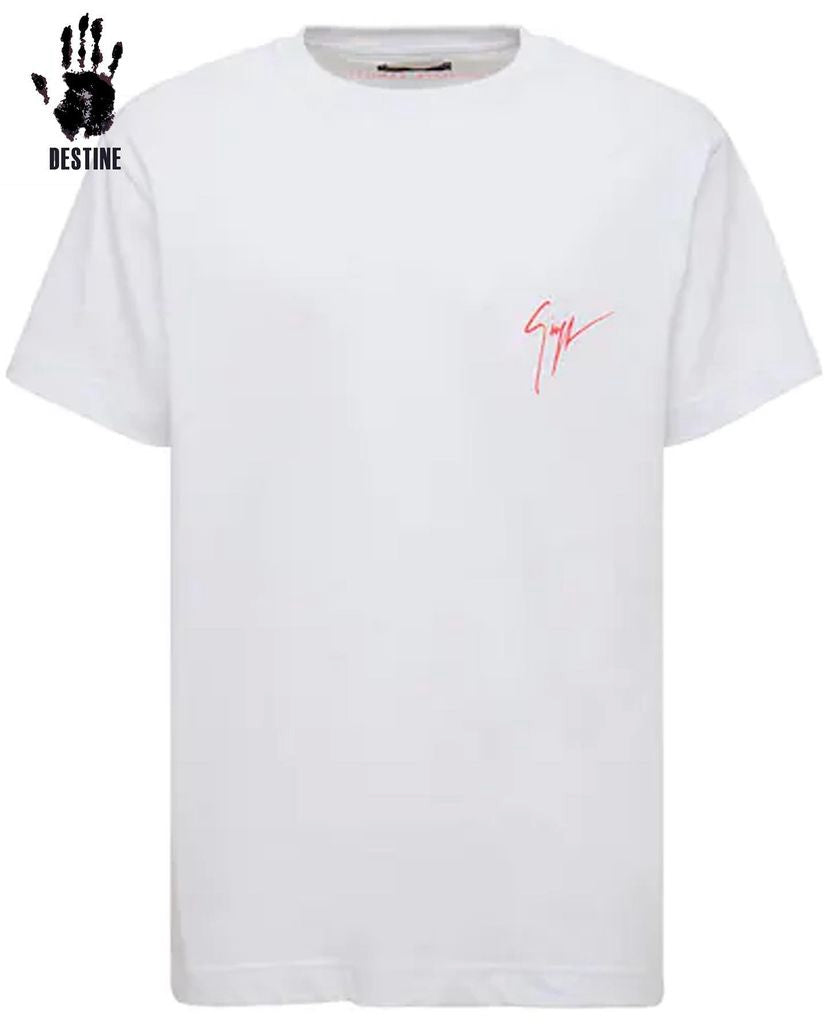 Giuseppe Zanotti “Spray signature” rövidujjú (fehér-pink)