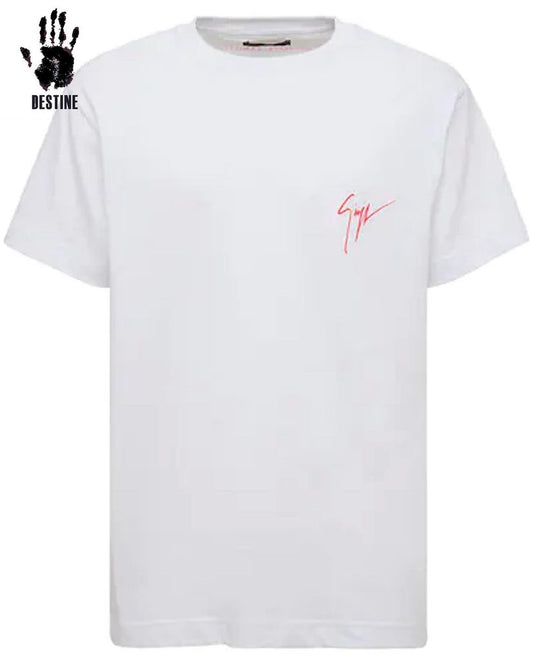 Giuseppe Zanotti “Spray signature” rövidujjú (fehér-pink)