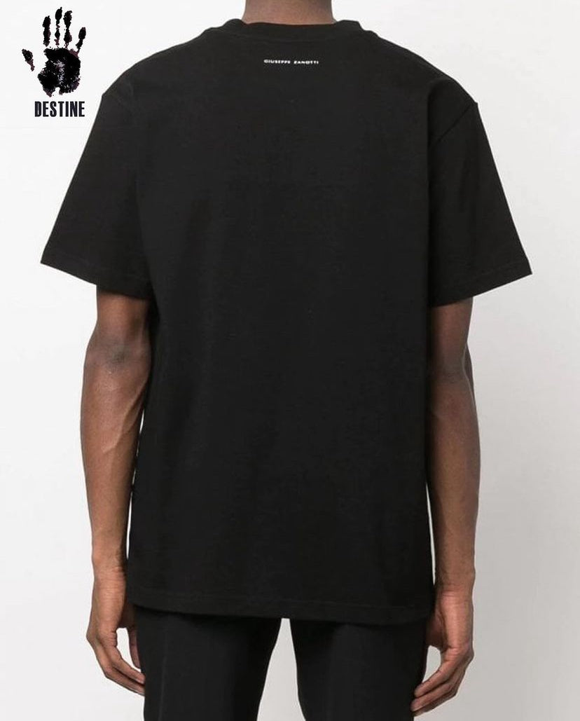 Giuseppe Zanotti "Graffiti" rövidujjú (fekete)