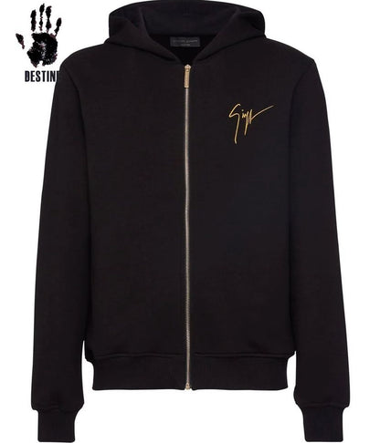 Giuseppe Zanotti “Living room” kapucnis kardigán