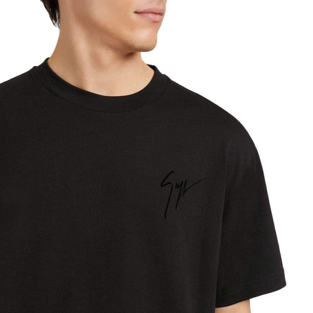 Giuseppe Zanotti “Spray signature” rövidujjú (fekete-fekete)